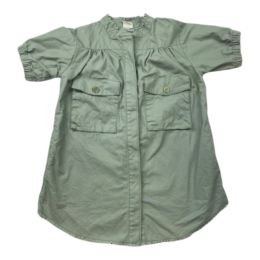 Stem Girls Shirt Army Green Dress Size 4